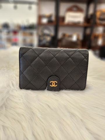 CHANEL Klassisches Kaviar-Kartenetui B+ (A48667) 88300050