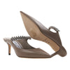 Jimmy Choo 65 EBK TAUPE Women’s Mules 88300628 [P]