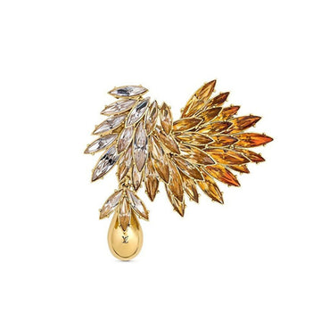 LOUIS VUITTON Petal Strass Brosche MP2571 88958499