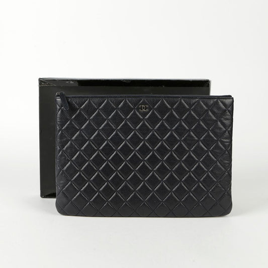 CHANEL Caviar Skin Classic Large Clutch A82552 104861273