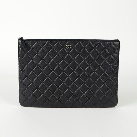 CHANEL Caviar Skin Classic Large Clutch A82552 104861273