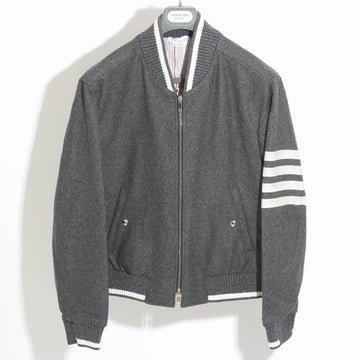 THOM BROWNE Bomberjacke aus Kaschmir-Wollmischung grau MJO030A F0522 035 89035926