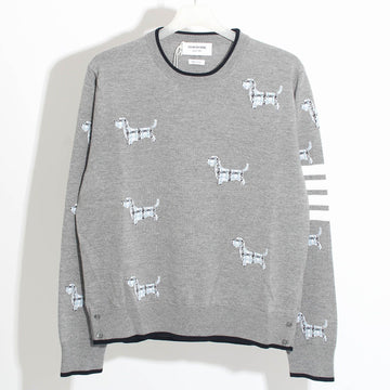 Thom Browne 24SS Hector Merino Wool Knit Light Gray MKA490A Y1002 055 89063290