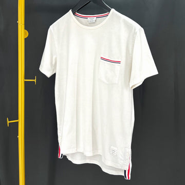 THOM BROWNE Pocket Dreiblatt T-Shirt Weiß 90829886