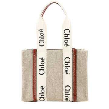 CHLOE 24FW (C22AS383 I26 90U) Damen Woody Medium Tote Bag 90993674