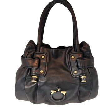 SALVATORE FERRAGAMO Ferraramo Gancini Tote Bag in Gold 32 * 27 * 13 / Griffhöhe 19 91425329