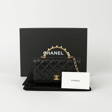 CHANEL AP3504 WOC Mini Top Handle Tote and Shoulder Bag 90155433