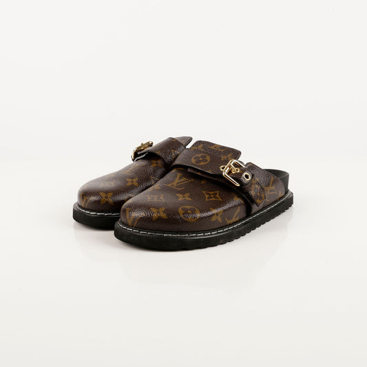 LOUIS VUITTON Cozy Flache Komfort Clogs 35 90978856