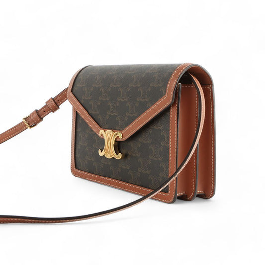 CELINE トリオンフ キャンバス エンベロープ クロスバッグ 32836-1 91568991