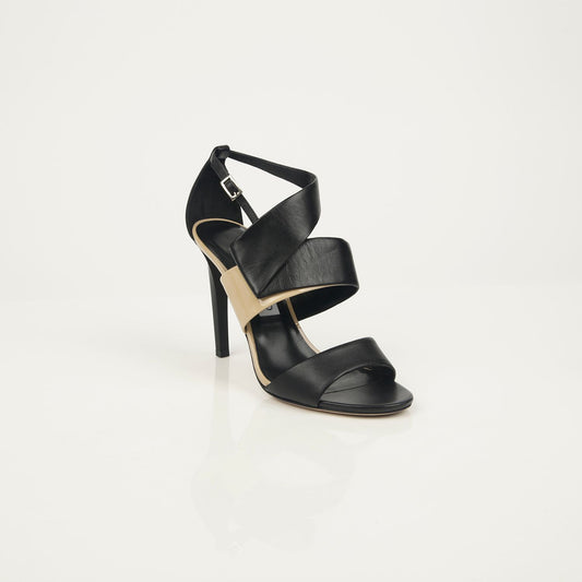 JIMMY CHOO Trapez Sandalen mit Absatz Größe 38 91435211
