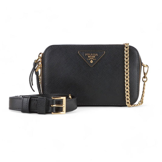 PRADA サフィアーノ オデット チェーン ベルトバッグ /32856-8 92028557