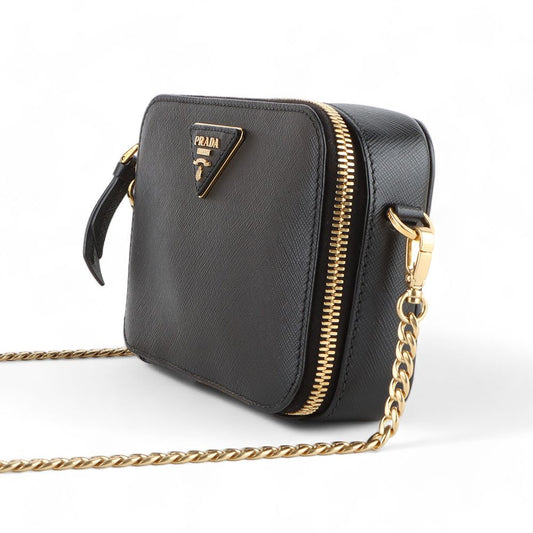 PRADA サフィアーノ オデット チェーン ベルトバッグ /32856-8 92028557