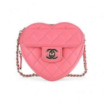 CHANEL AP2784 ラムスキン シャンパン ゴールド CC ハートバッグ スモール チェーン クロス /32872-1 92169703