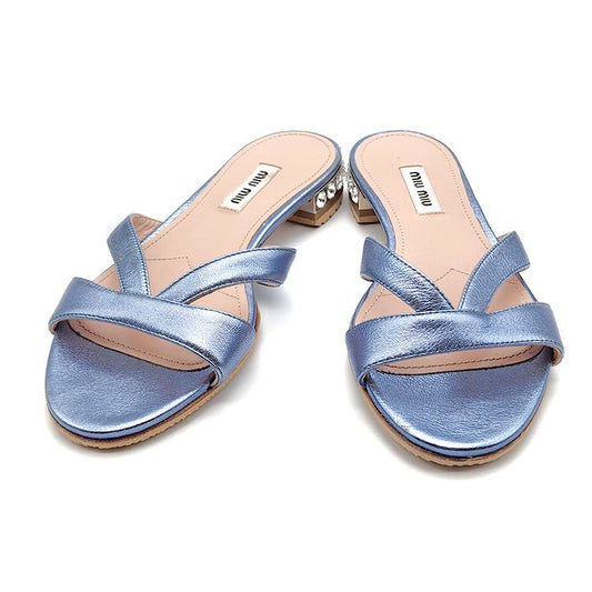 Miu Miu Beaded Slippers L515659 92276374