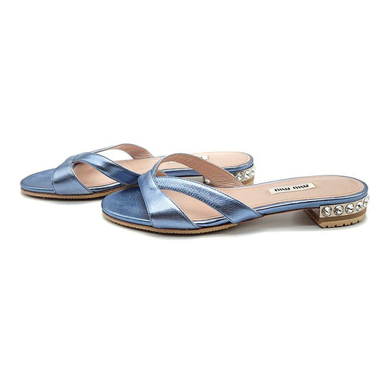 Miu Miu Beaded Slippers L515659 92276374