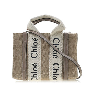 Chloe Women's Linen Woody Tote Bag 92387724