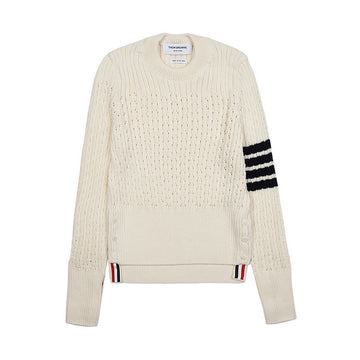 THOM BROWNE ウール 4バー ポイントヘル プルオーバー 92389044