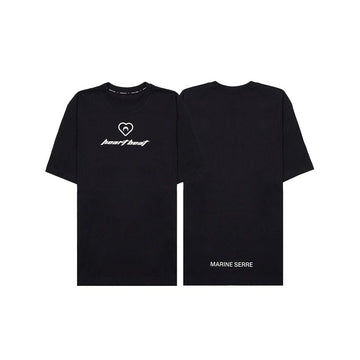 MARINE SERRE Herren Bio-Baumwolle Print T-Shirt BK99 UTT001 92389125