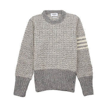 THOM BROWNE MKA489A Y1506 055 Herren Mohair Tweed 4-Bar Klassischer Pullover 92389230