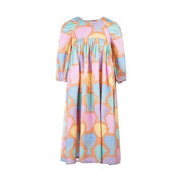 STELLA McCARTNEY KIDS Seashell Print Puff Sleeve Dress (Adult Size Available) 12-14+ 92389354