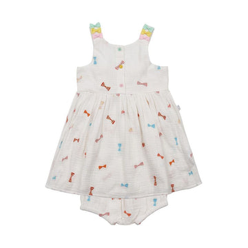 STELLA McCARTNEY KIDS Bow Embroidery Dress 92389359
