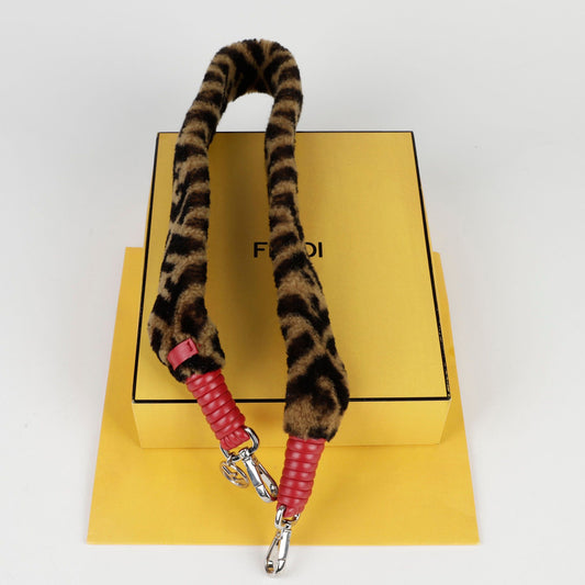 Fendi FF Juka Shearling Shoulder Strap 91435633