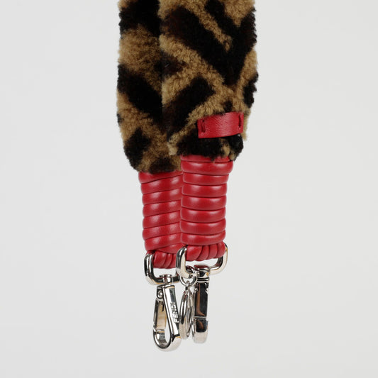Fendi FF Juka Shearling Shoulder Strap 91435633