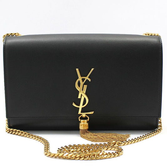 SAINT LAURENT 354119 ゴールドトーン モノグラム タッセル ケイト ミディアム チェーン ショルダーバッグ 92492178