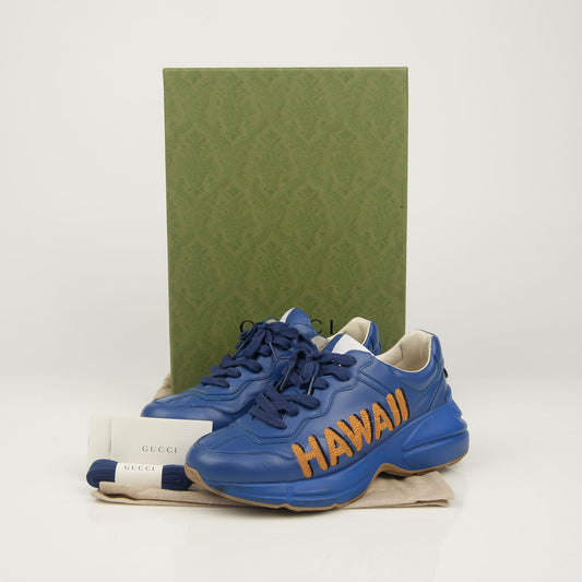 Gucci 630608 Blue Raiton Sneakers 98975511
