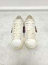 GUCCI ホワイト バズ エース ストライプ スニーカー 92507226 [P]