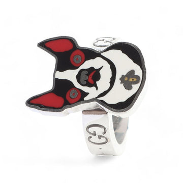 Gucci Silver 925 Bosco and Orso GG Logo Ring 12 / 32830-5 92717099