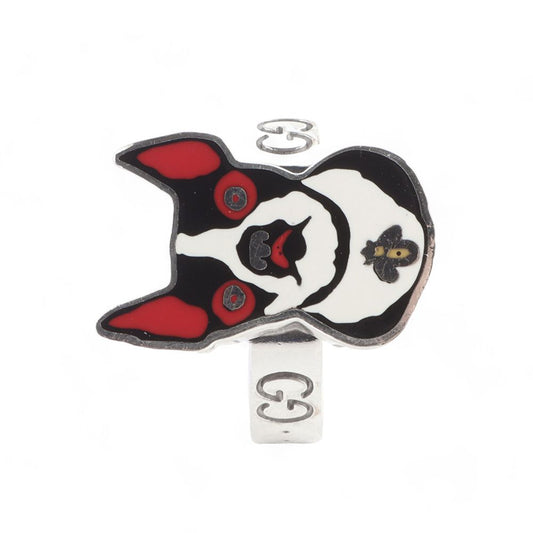 Gucci Silver 925 Bosco and Orso GG Logo Ring 12 / 32830-5 92717099