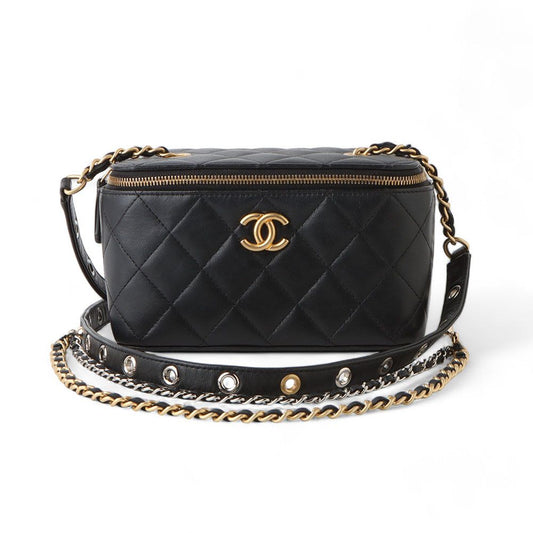 CHANEL AP2550ラムスキンゴールドCCチェーンストラップヴァニティコスメティッククロスバッグ/32913 92742077