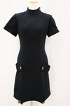 Louis Vuitton Short Sleeve Dress Black 1AA9L3 92764803 [P]