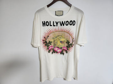 GUCCI [L] ハリウッドタイガー半袖Tシャツ 469307 93159465