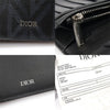 DIOR 2ESBC002DCO_H43E Schwarze CD Diamant Leinwand vertikale Geldbörse 93301438 [P]