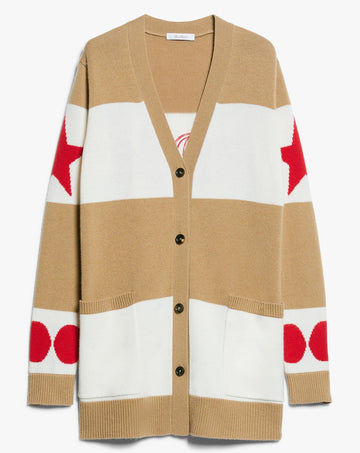 MaxMara Balido Wool Cashmere Cardigan stamp: 2421346031600 007 93319077