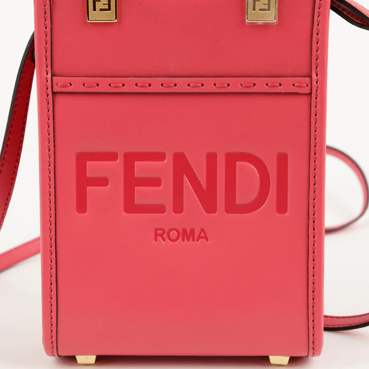 FENDI 8BS051 サンシャインミニトート兼ショルダーバッグ 95892041