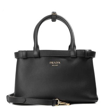 PRADA 24SS 女性 ダブル ベルト ショルダーバッグ 93402228