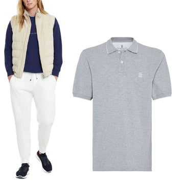 Brunello Cucinelli Logo Polo ME8549779G CQ087 93414574