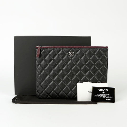 CHANEL Caviar Skin Classic New Medium Clutch A82545 92505882