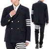 Thom Browne Double Breasted Jacket 4 Bar MJU566A 07890 415 94065593 [P]