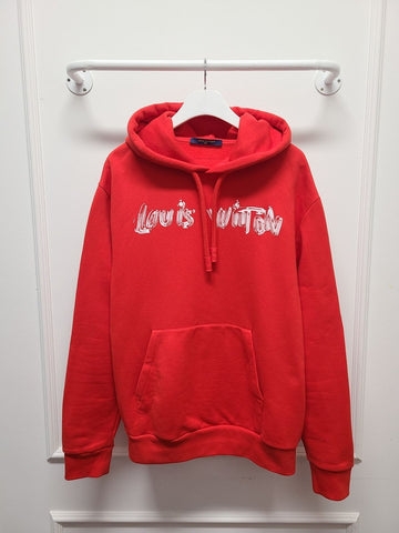 LOUIS VUITTON Roter Druck Hoodie A01234 94113327