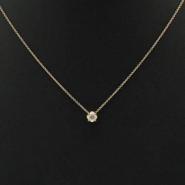 Bulgari 18K Yellow Gold 0.3 Carat 1P Diamond Corona Necklace 94541599