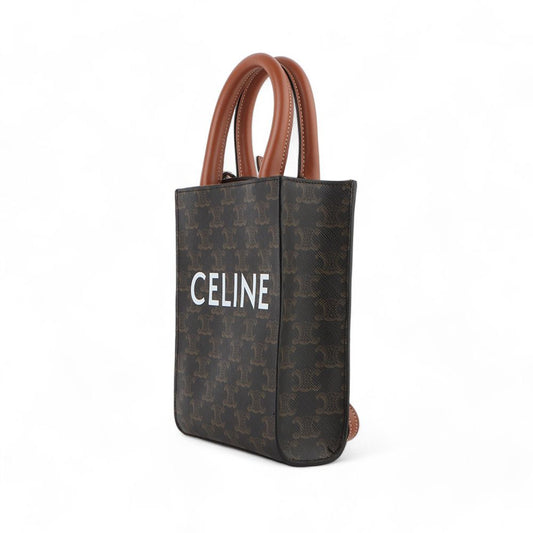 CELINE 194372 Triomphe Vertikaler Mini Cabas Tote 32952 94544434