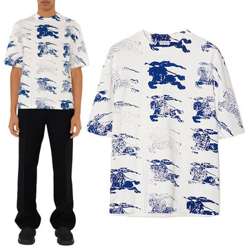 BURBERRY 24SS ロゴ スタンプ プリント 半袖 Tシャツ 8081369 B7264 94555308