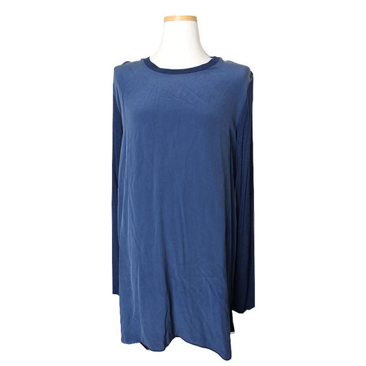 MAXMARA ツートンブルーシルクトップス 66 94556568