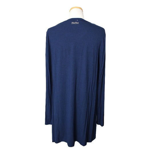 MAXMARA ツートンブルーシルクトップス 66 94556568