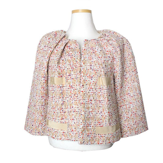 MAXMARA Mehrfarbige Tweedjacke 44 94651057