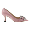Jimmy Choo 70mm High Heel with Rose Crystal 94692863 [P]